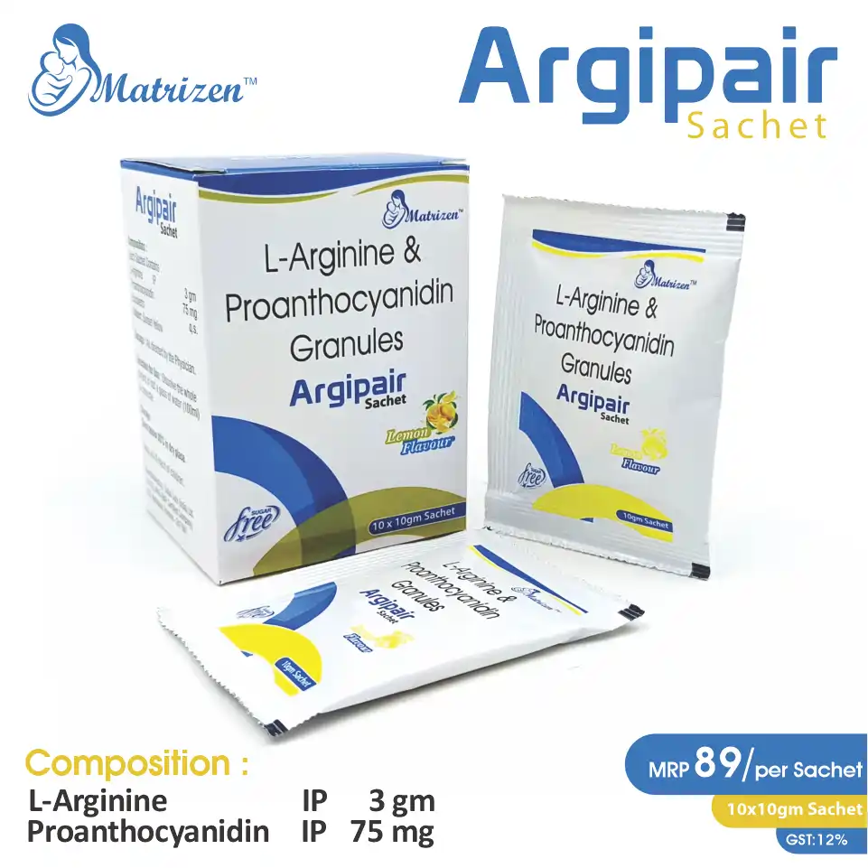 L-Arginine + Proanthocyanidin  Sachet at the best price in PCD Pharma Franchise for Nutritional Supplement, and Antioxidant Support.